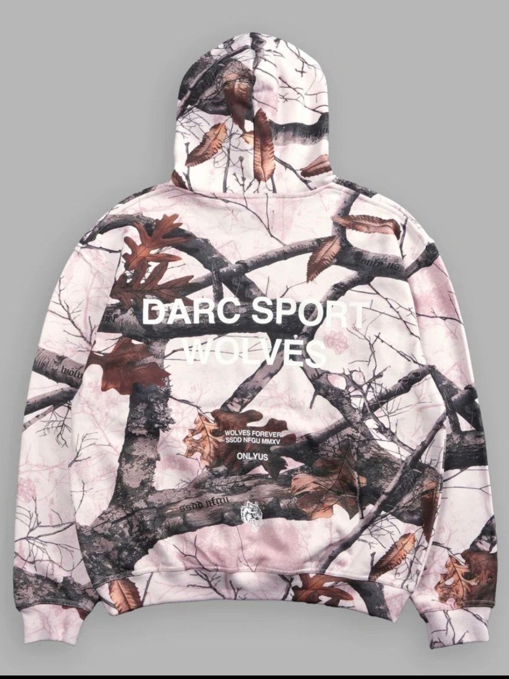 DARC SPORT WOLVES "PIERCE" PINK CAMO HOODIE - Picture 2 of 7